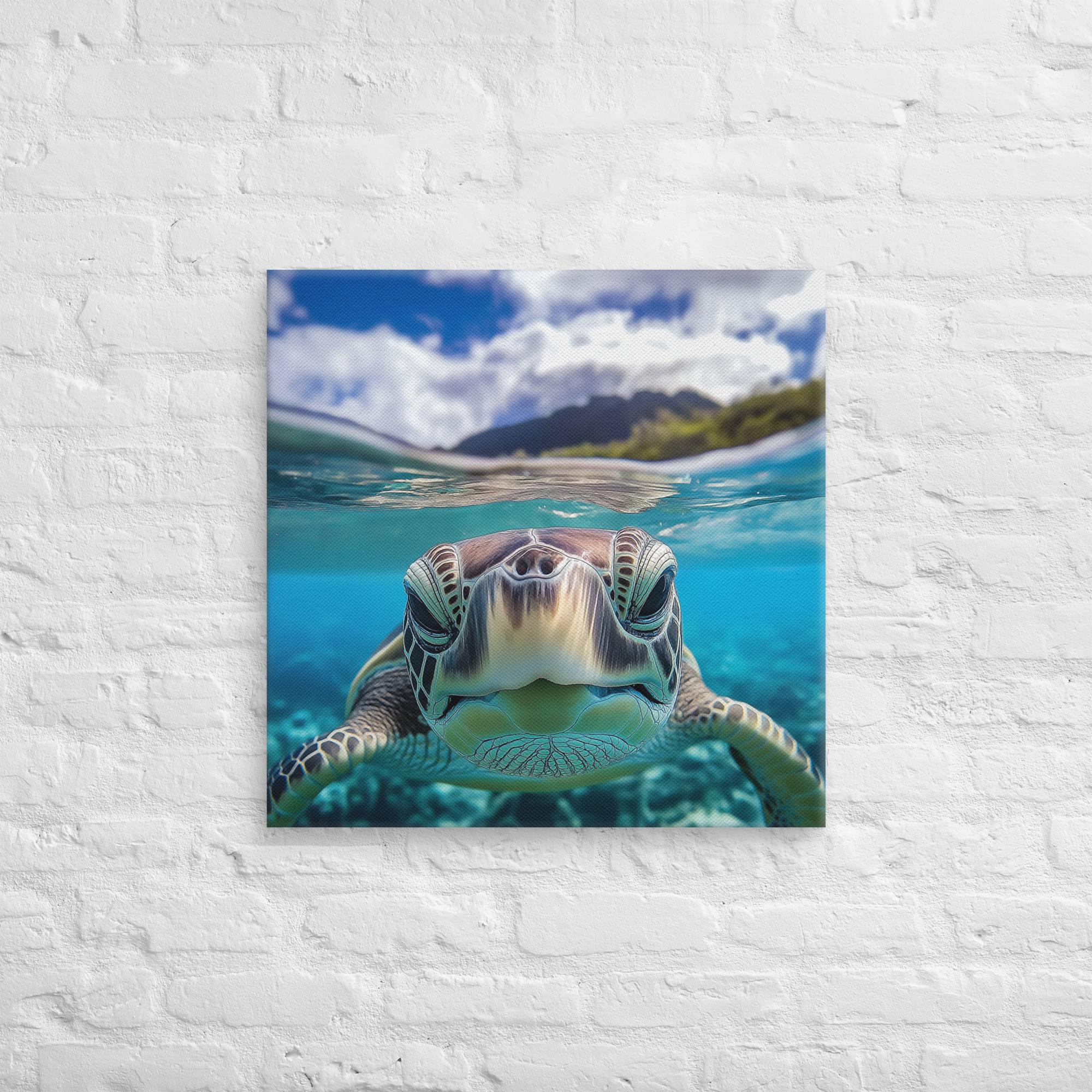 Island Encounter Sea Turtle Canvas 21