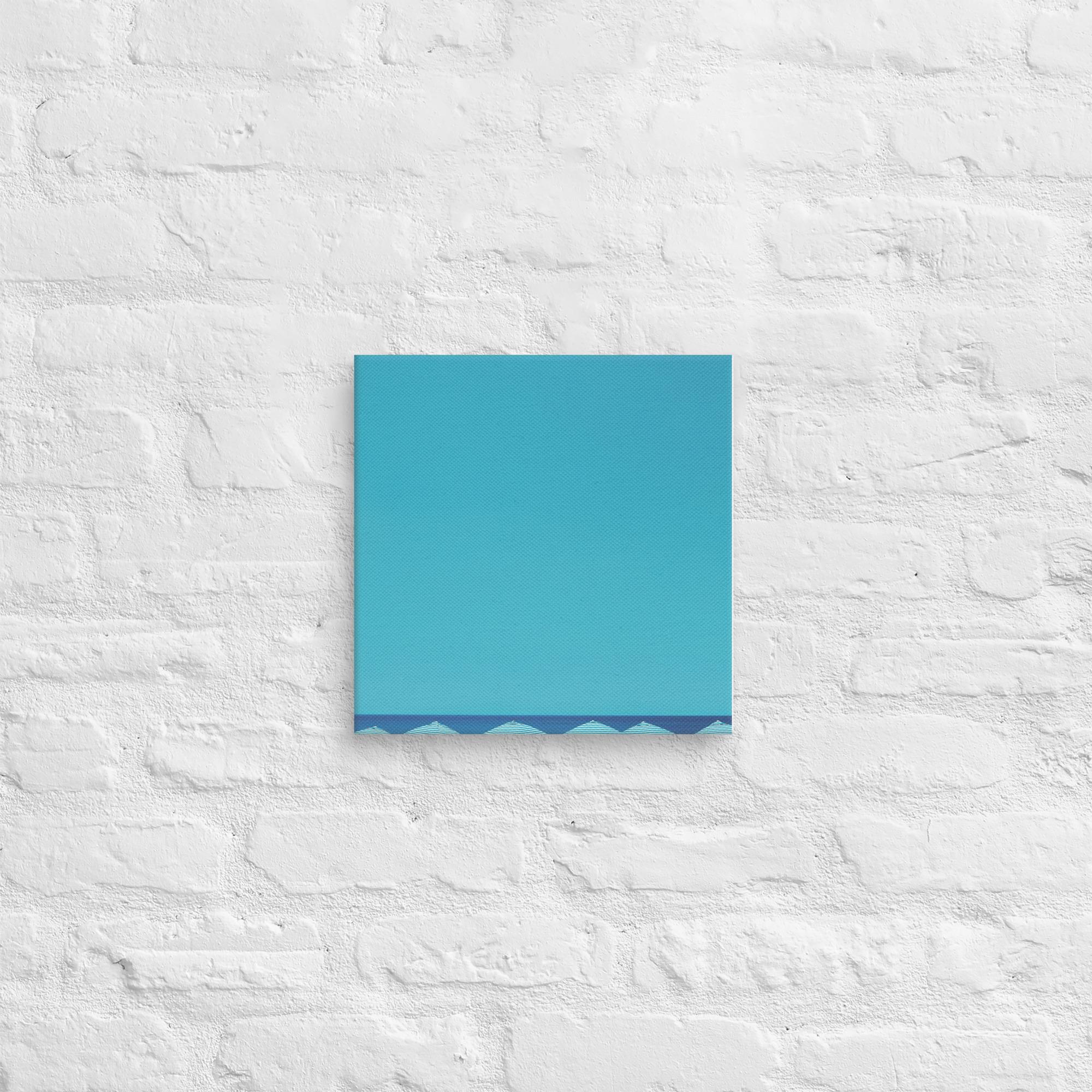 A Day at the Beach, Blue, Canvas Print 41