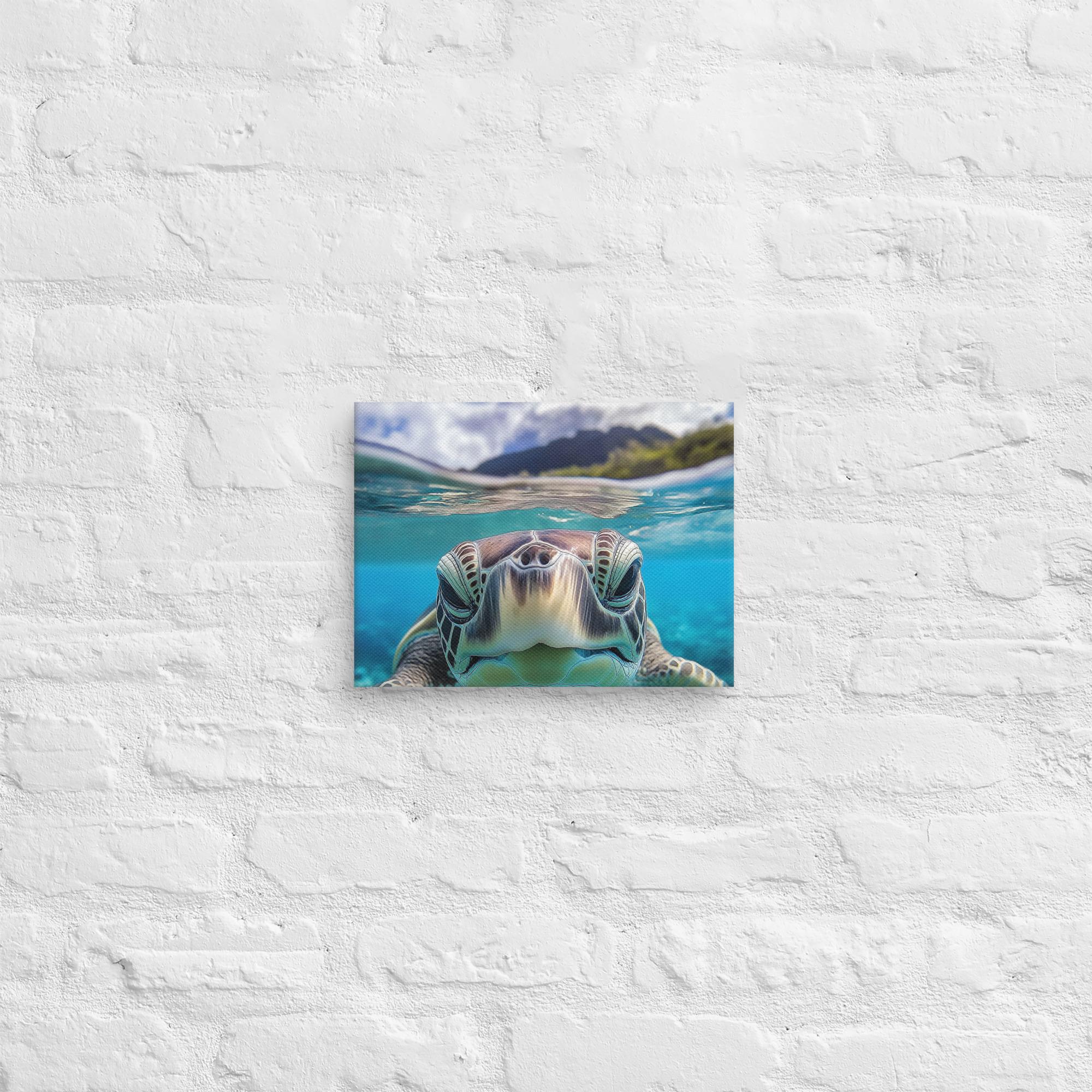 Island Encounter Sea Turtle Canvas 40