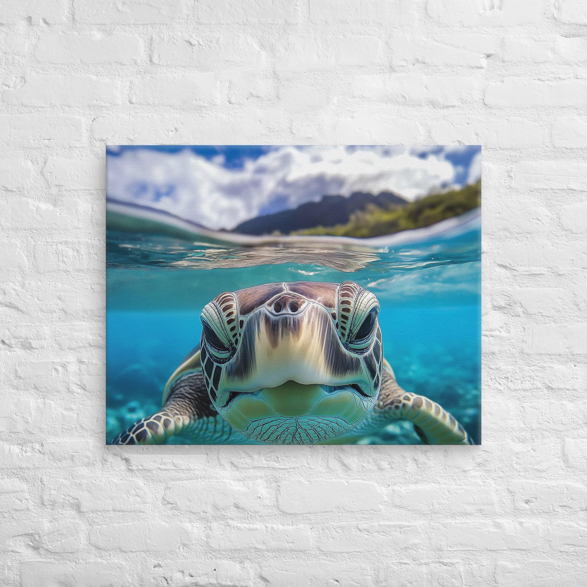 Island Encounter Sea Turtle Canvas 22